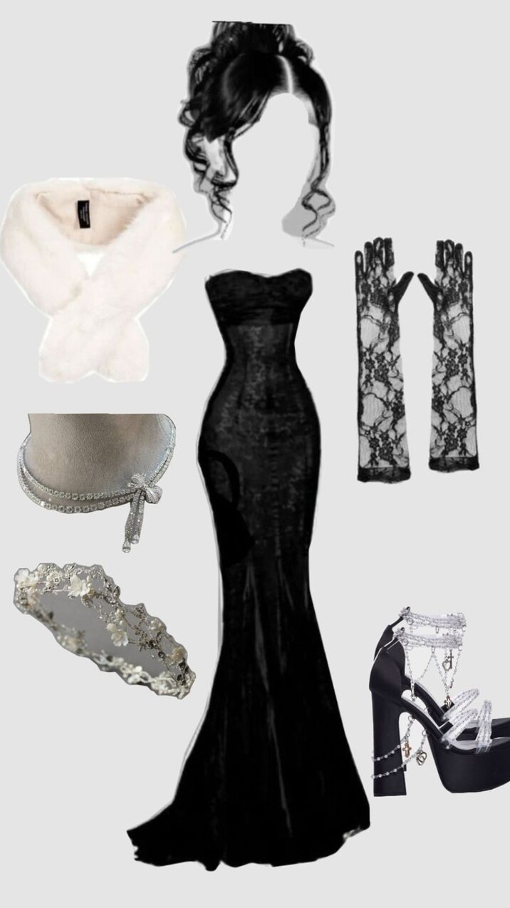 aesthetic mood booster: Neon Glam Party Outfit Vintage Luxury Aesthetic Game Art 🪄 🖌️