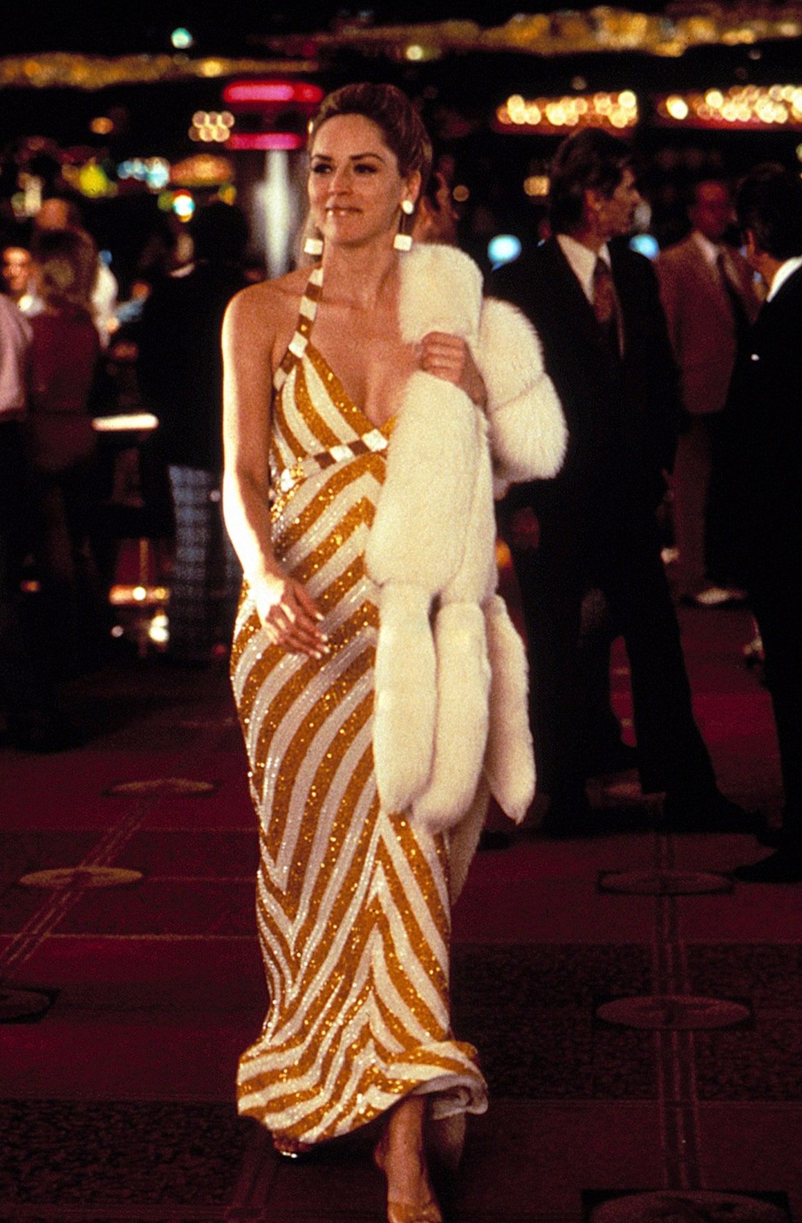 📜 🎲 design inspiration daily ✦ Sharon Stone’s Timeless Style from Casino, Neon Glam Rei…