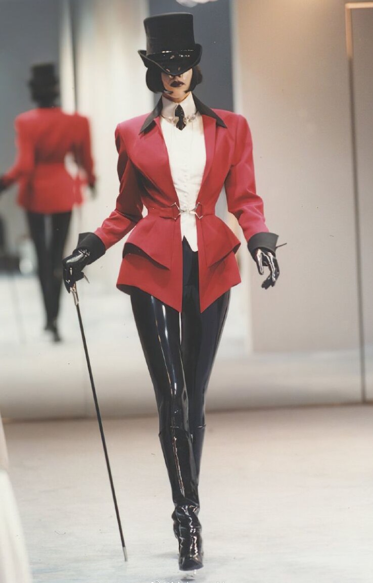 🎭 ✦ Neon Dreams: Mugler FW 1996 Vintage Luxe & Rave Art Aesthetic 935