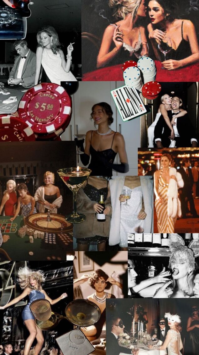 🍾 💃 Neon Glam Night: Vintage Party Vibe & Game Art Elegance 816