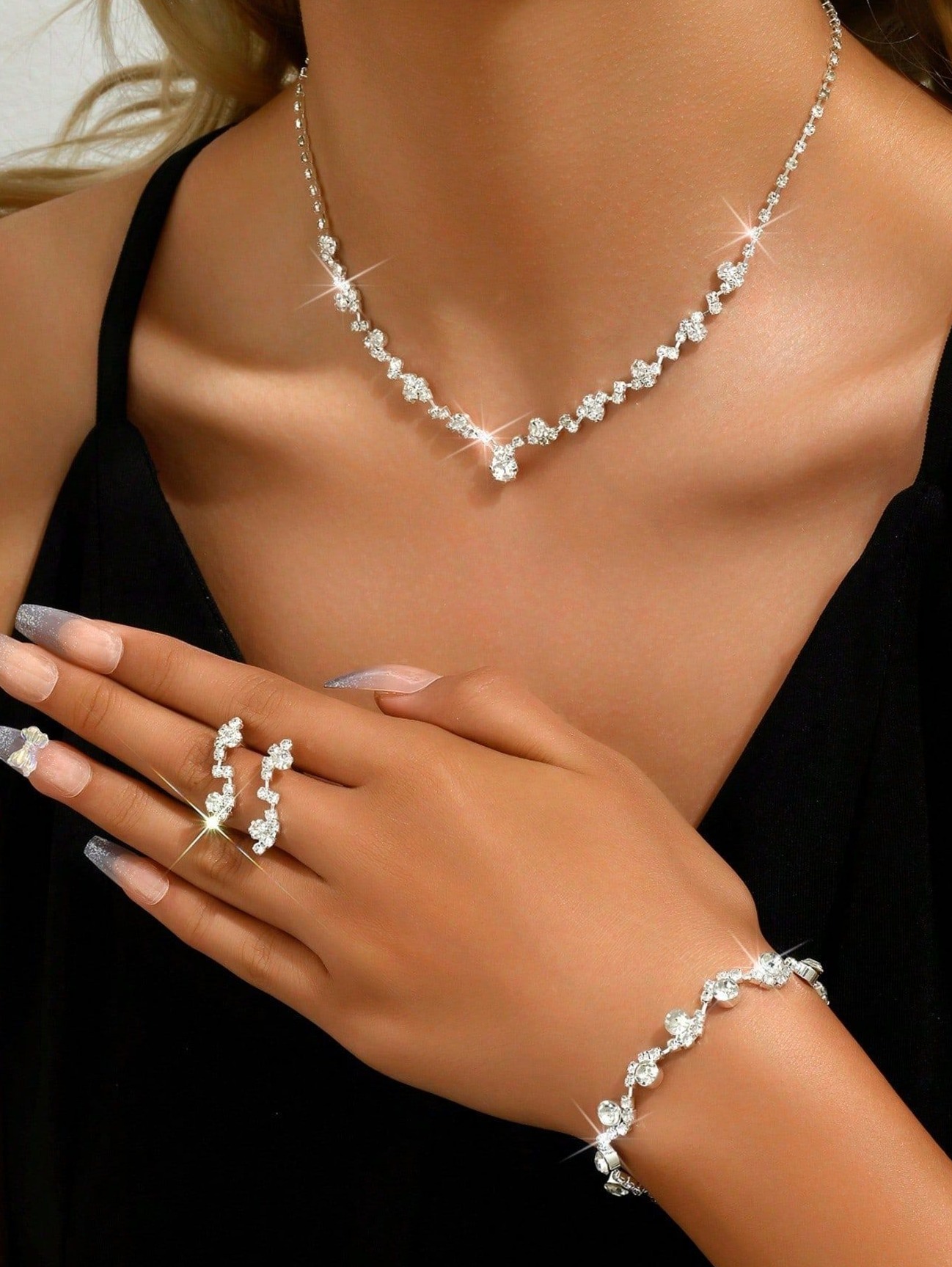 🌍 | Neon Glow Jewelry Set | Vintage-Inspired Sparkle for Nighttime Magic | aesth 483