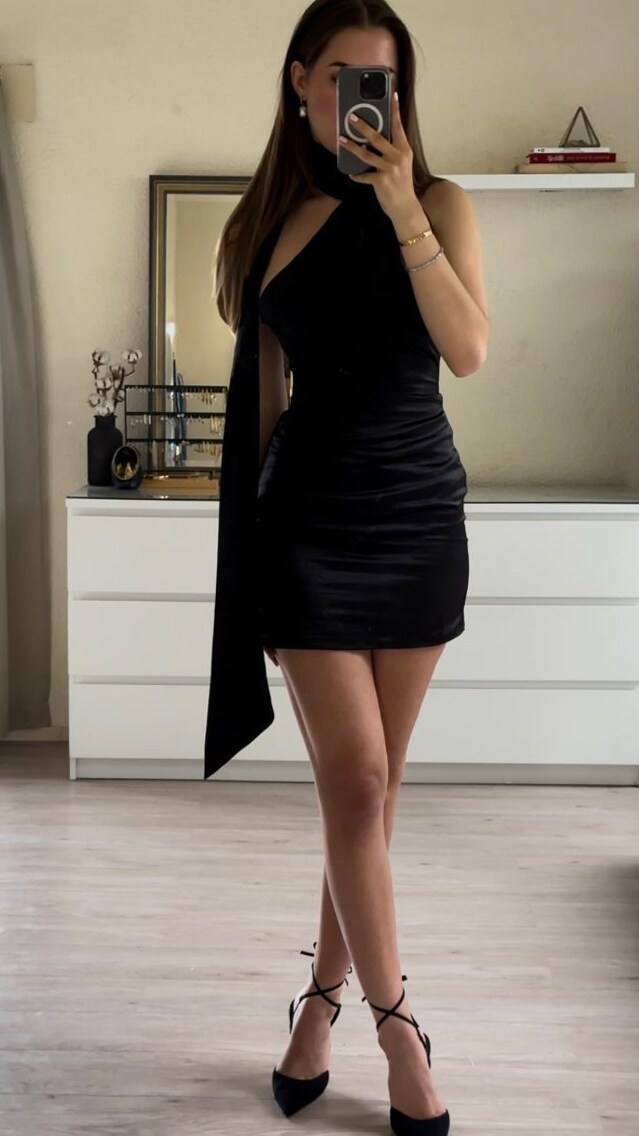 Neon-Kissed Silk Gown for Midnight Glam Revival 🍃 🌼 978