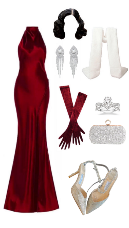 Old Hollywood Neon Elegance | Velvet Red Art Deco Party Style | 🎨 🖌️ emerald cit 260