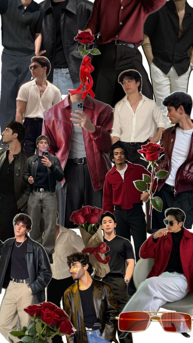 🎰 🎲 🗝️ Red Neon Vibe in Vintage Luxury for Bold Men 933