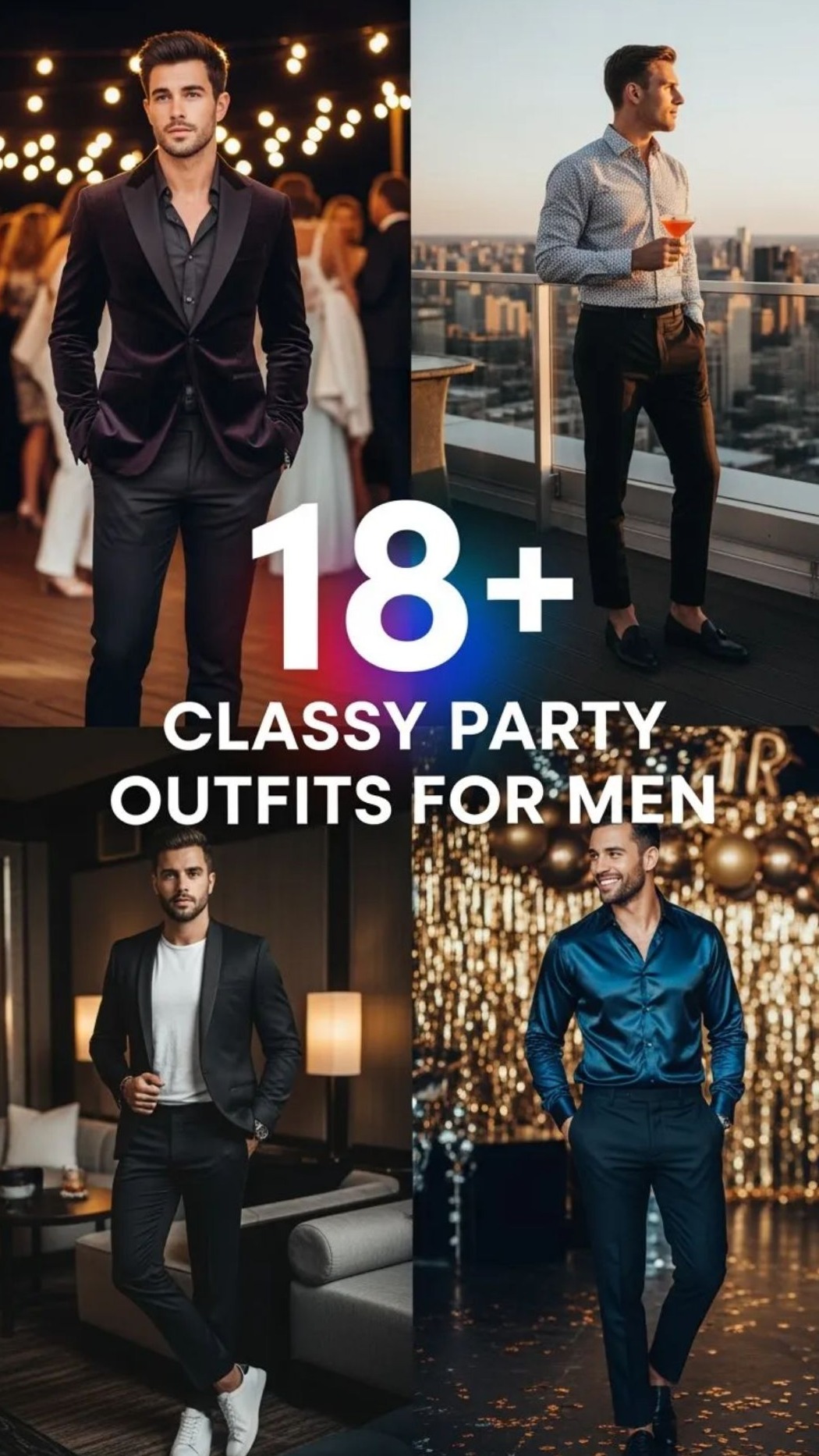 ⊹ 18 Polished Men’s Party Styles Merging Timeless Cool and Electric Elegance ⊹ 💎 929