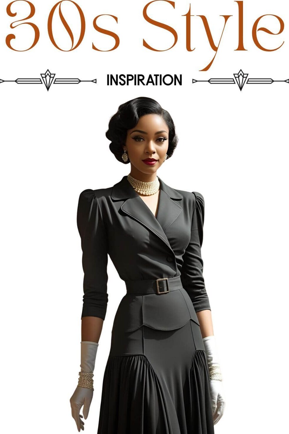 30s Glamour Revival with Neon Touch & Vintage Spark — 🌿 🌲 🍃 706