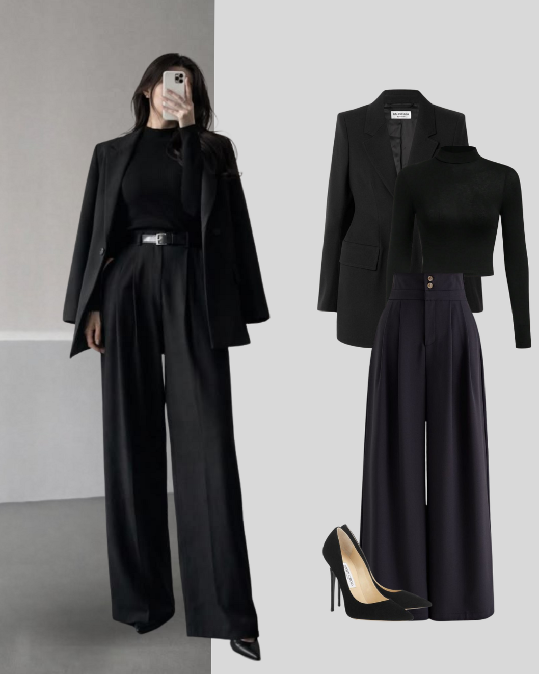 aesthetic archive: 🌹 ✨ 🤍 Black Formal Elegance Meets Neon Sophistication 840