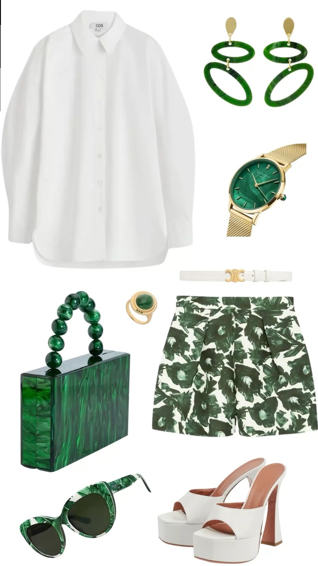 aesthetic archive ✧ Neon Whispers of Emerald and Ivory 🎨 📍 417