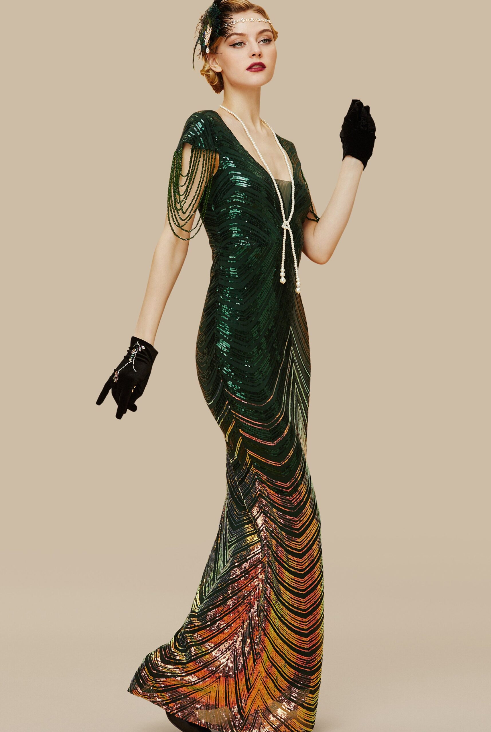aesthetic mood booster ✧ Gilded Glamour: Neon Jazz Age Silhouettes for Eternal E 164