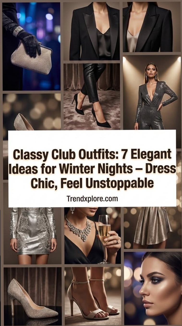 after hours aesthetic ✧ Chic Winter Club Looks: Neon Glam & Vintage Elegance for 542