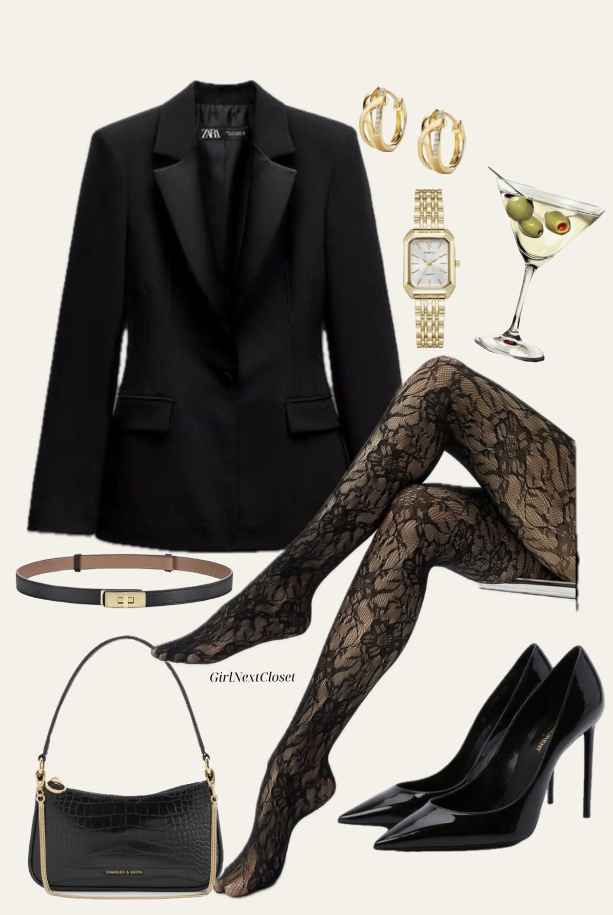 after hours aesthetic • Neon Noir Elegance for Midnight Adventures 👜 👒 382