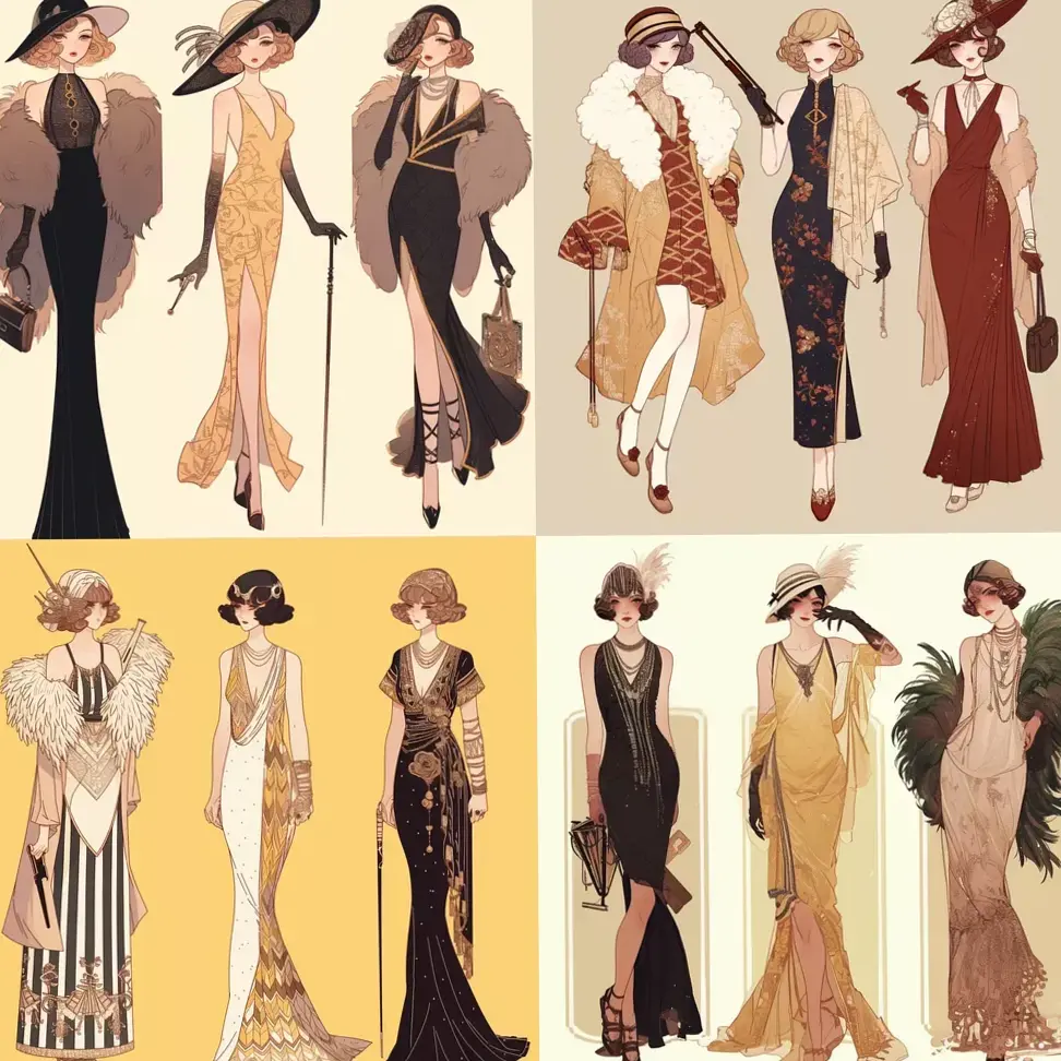 💄 ⟡ Art Deco Glamour for AI Creations 948