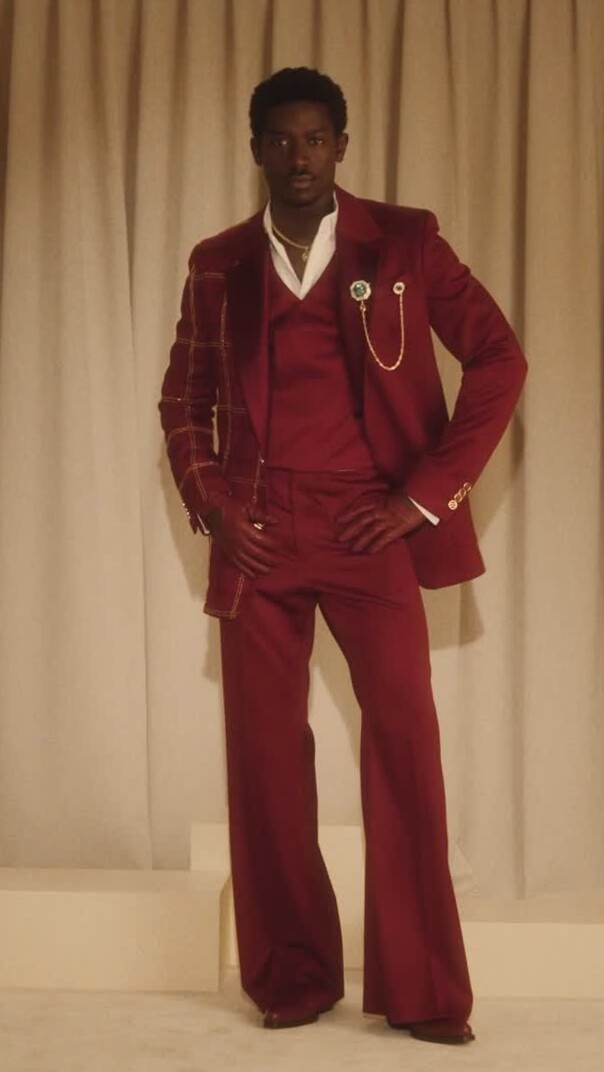 art direction inspiration • Damson Idris Glows at Met Gala 2025 in F1 Elegance a 393