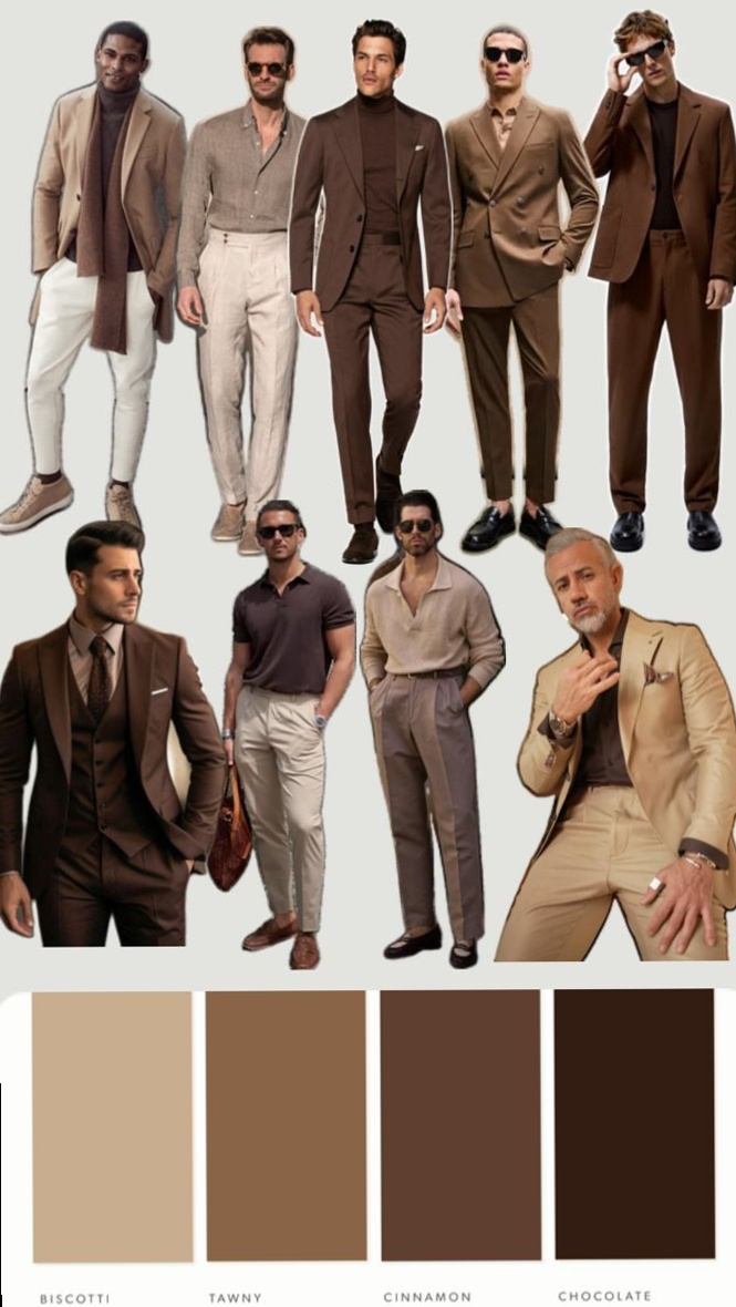 💟 🌃 art of living well ✦ Neon-Soaked Evening Wear in Rich Cocoa Tones 189