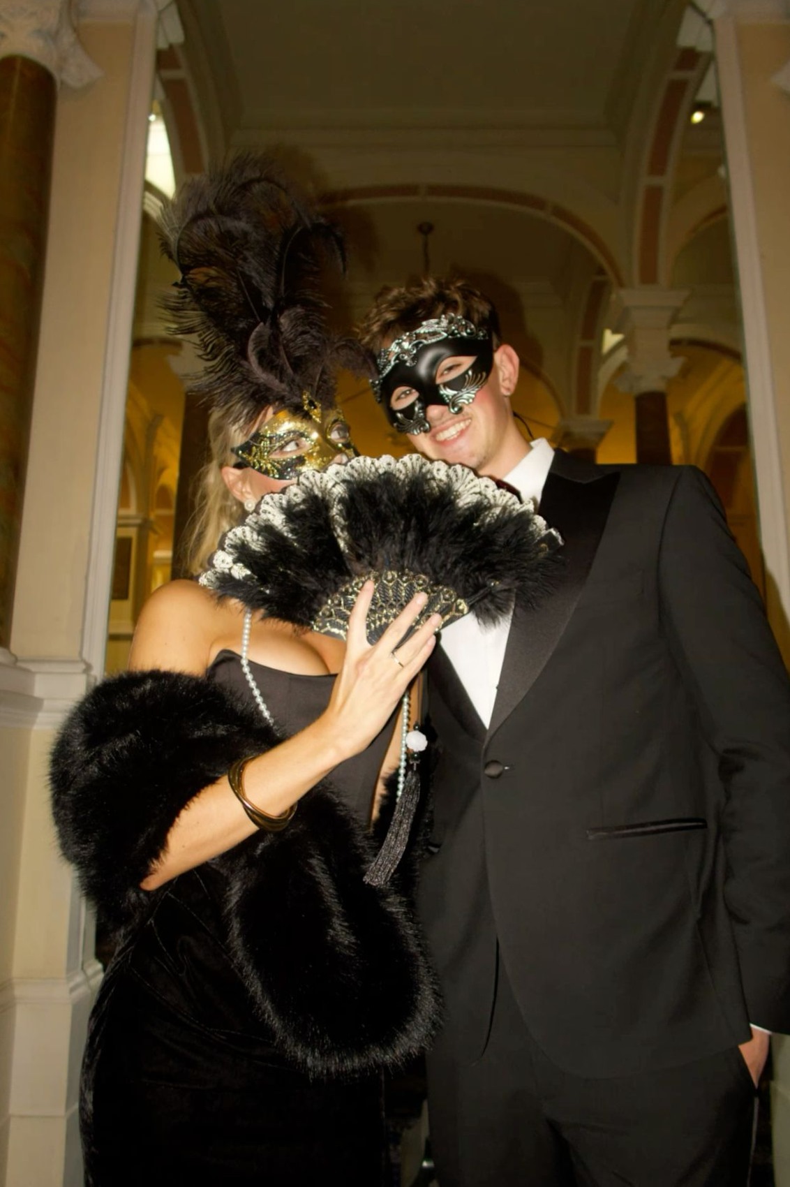 🔵 🔵 beauty in details ✦ Neon Elegance: Vintage-Inspired 21st Masquerade Ball Art 744