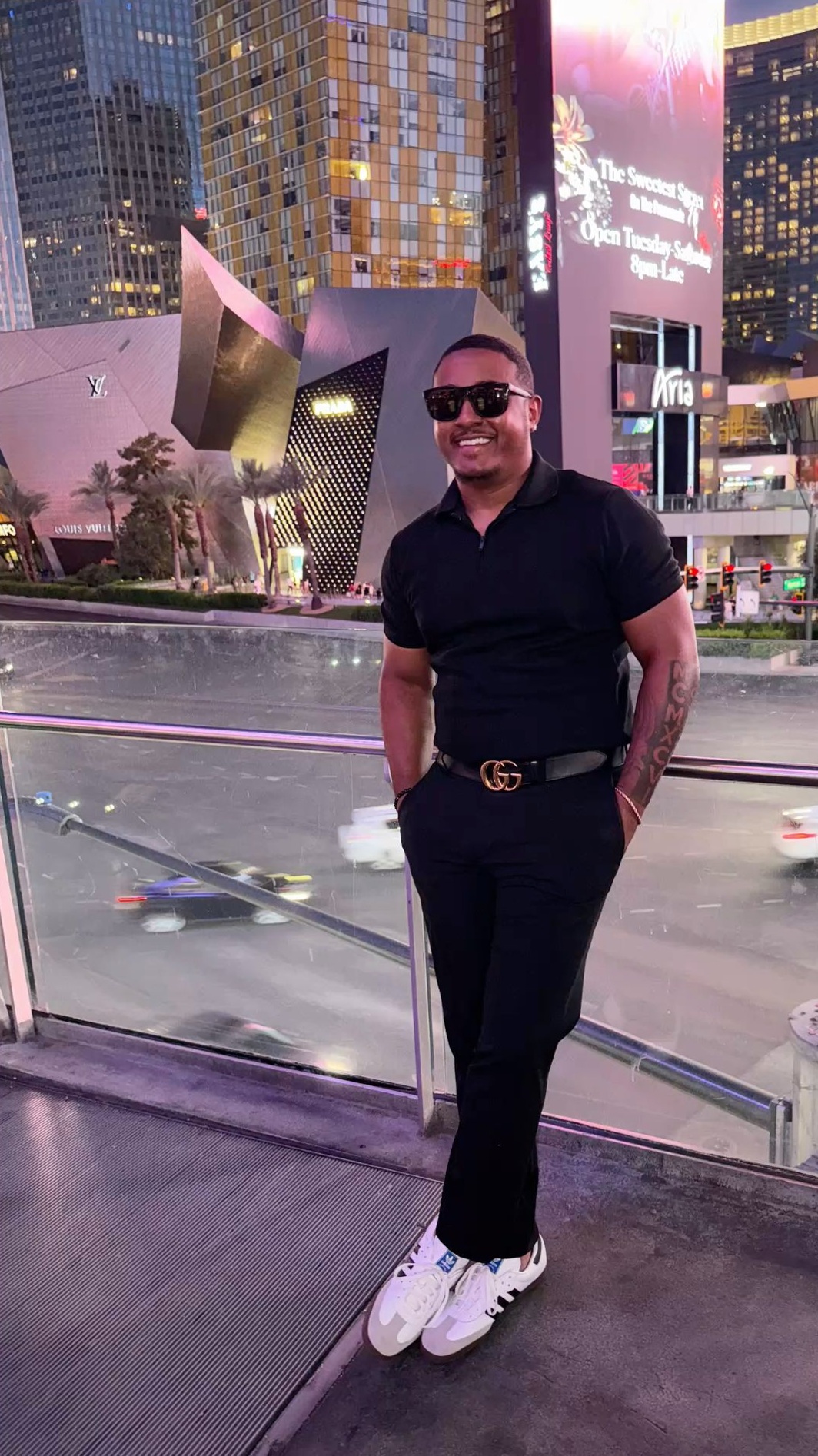 💎 🌹 Black On Black Glamour: Neon Nights & Vintage Vibes 687