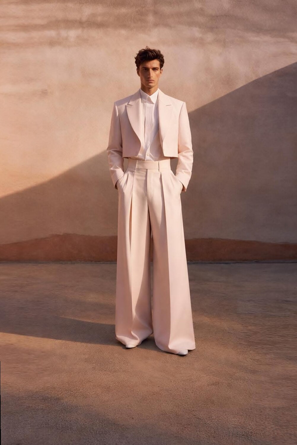 Blush Neon Elegance Cropped Blazer Set — 🥳 🍸 661