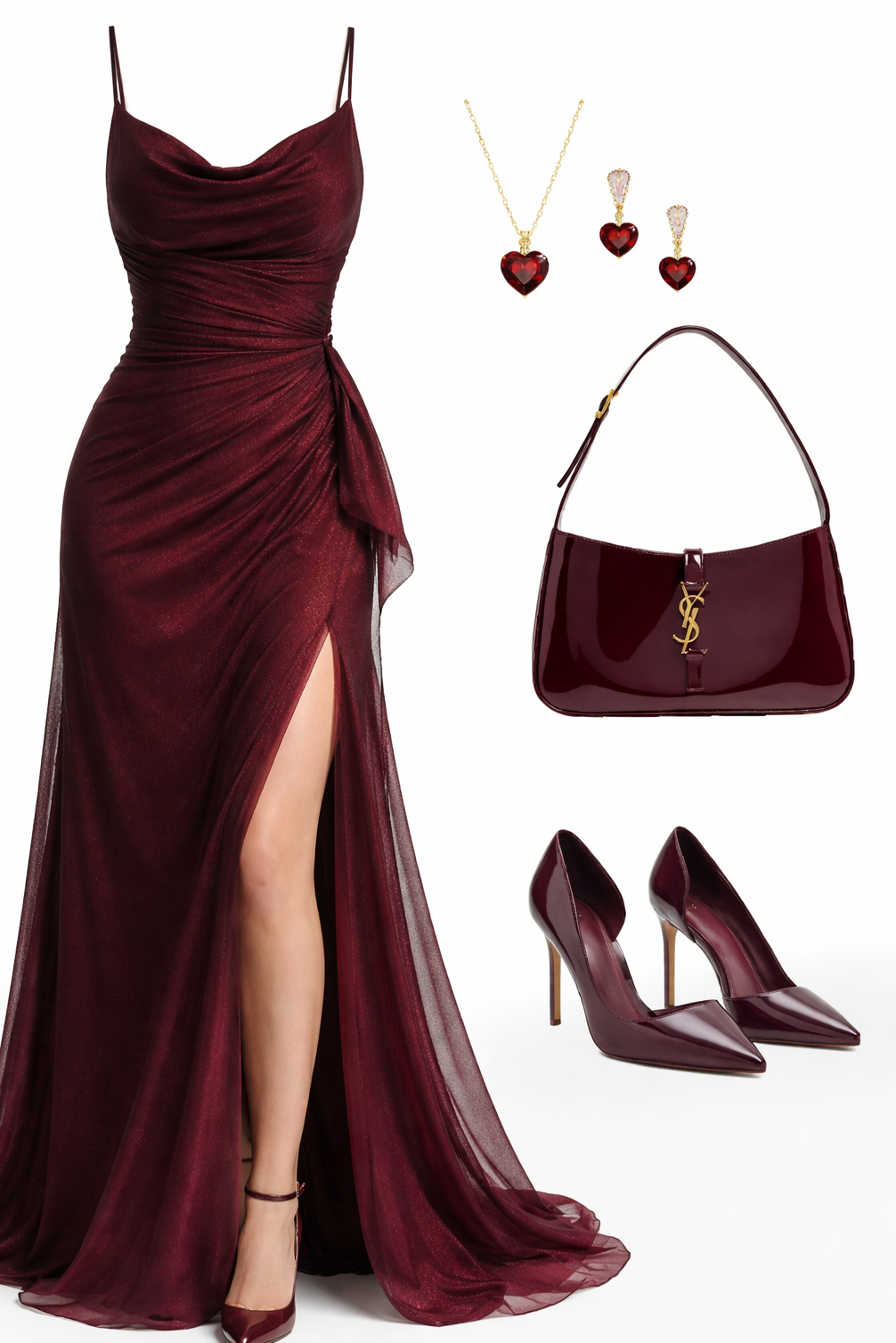 ✨ Burgundy Glamour Neon Nostalgia | starlight aesthetic 455