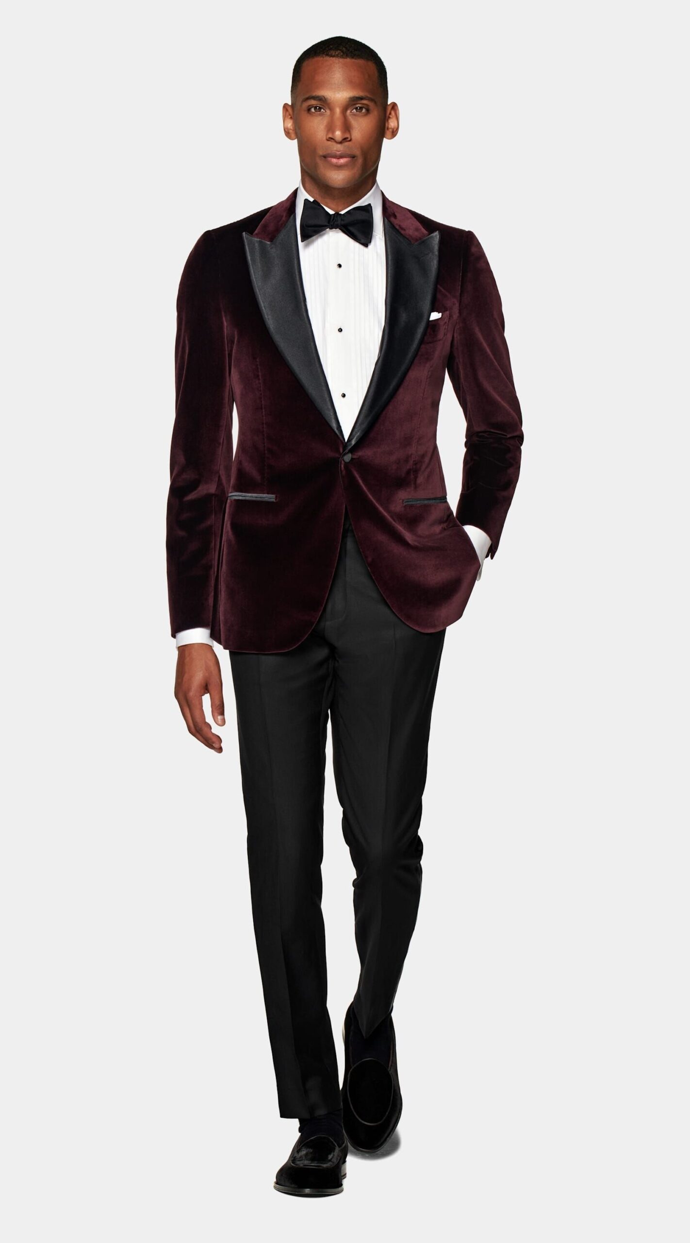 Burgundy Lazio Tuxedo Set with Neon Elegance & Vintage Glam — 🪩 808