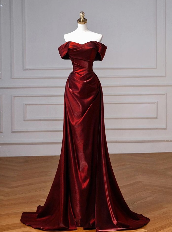 Burgundy Pleat Fantasy: Neon Vintage Glam for Midnight Celebrations | 🌲 style sa 542