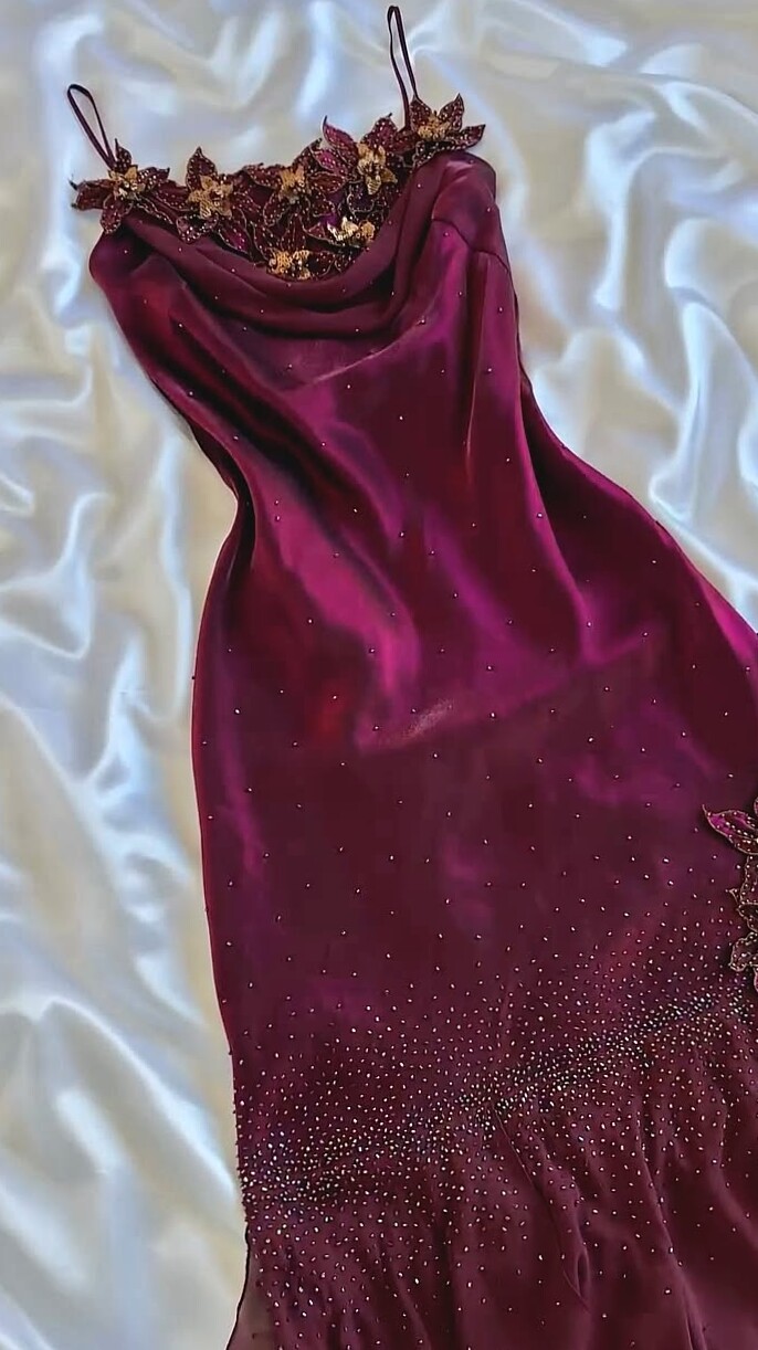 💟 | Burgundy Starlight Whispers of a Forgotten Fairy Ball | heritage style icon 634