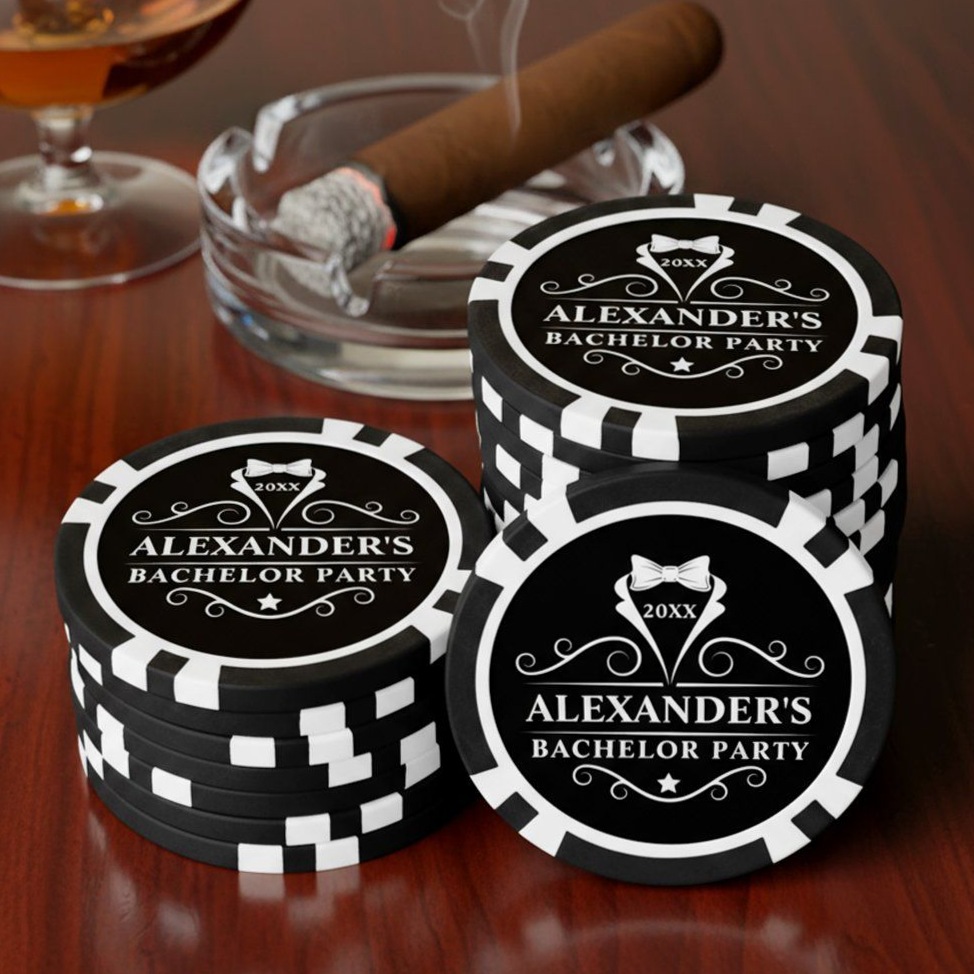 celebrate in style: Neon Elegance: Tuxedo Tie & Poker Chip Soirée 📻 517