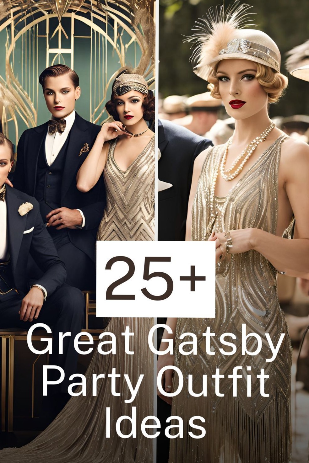 cheers to celebrations • 25+ Gatsby Glam Looks to Spark Your Inner Star 🃏 🎭 145