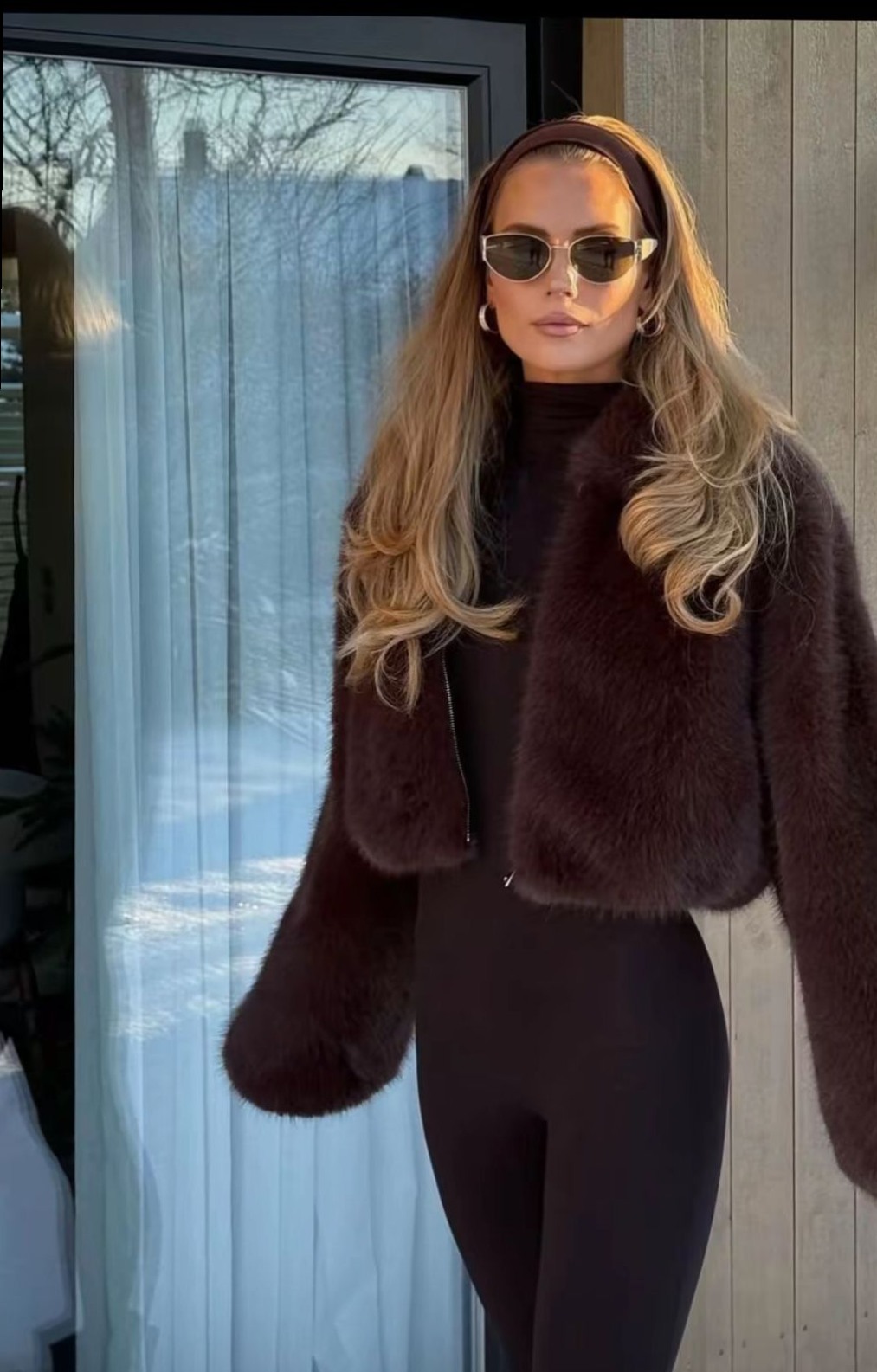 Chic Winter Ensemble with Neon Edge and Vintage Glam — 🔶 965