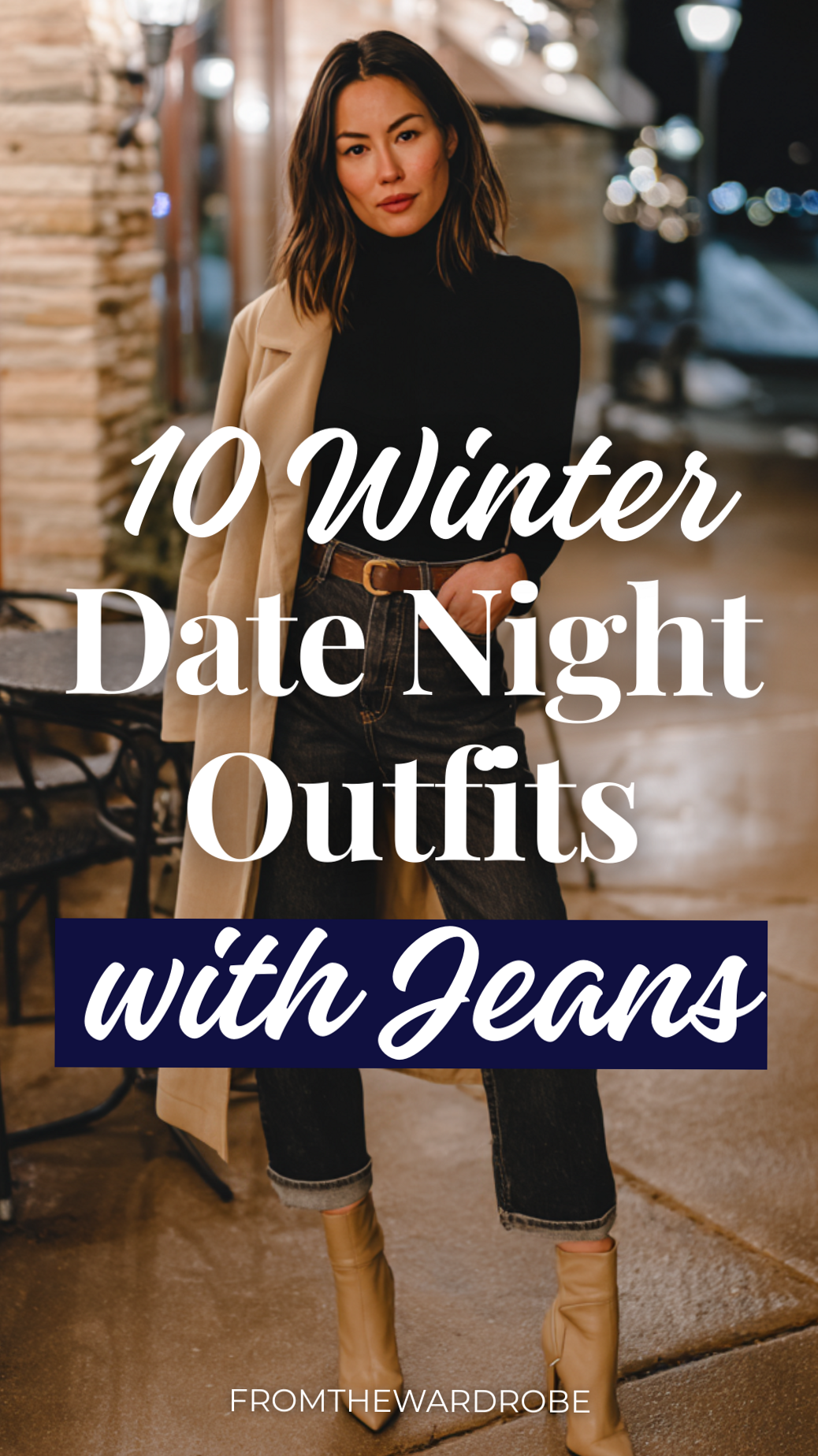 Chic Winter Evenings: Bold Neon Jeans Looks with Vintage Edge • 🎆 💜 💟 324