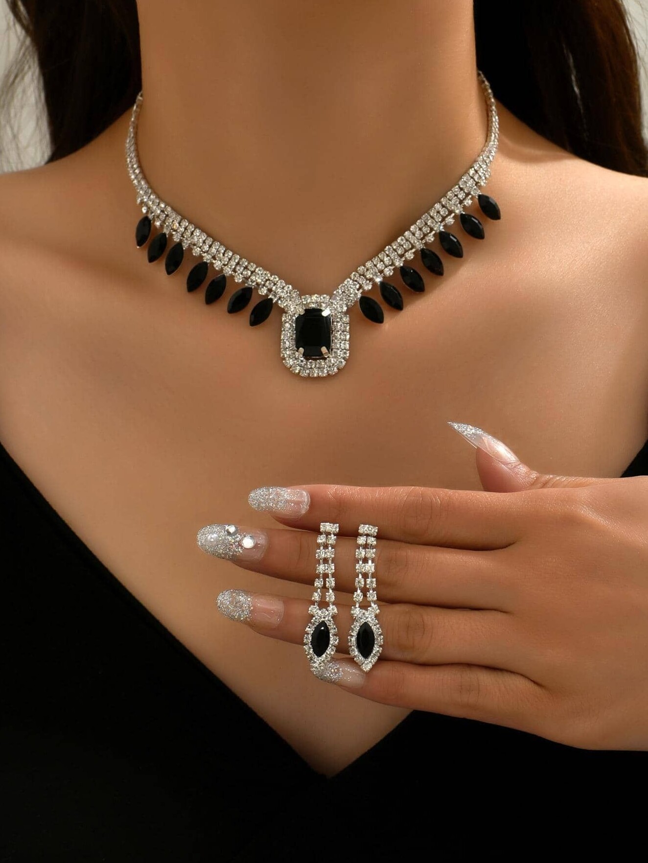 Copper Sparkle Jewelry Set Neon Vintage Glam for Her 🌌 💟 229