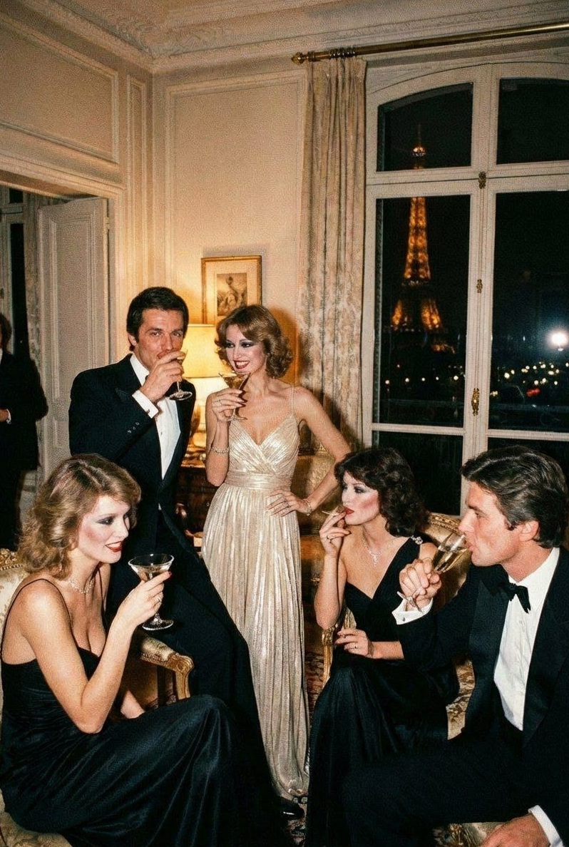 creative chronicles: Neon Parisian Models In 70s Luxury Vibe 👠 791