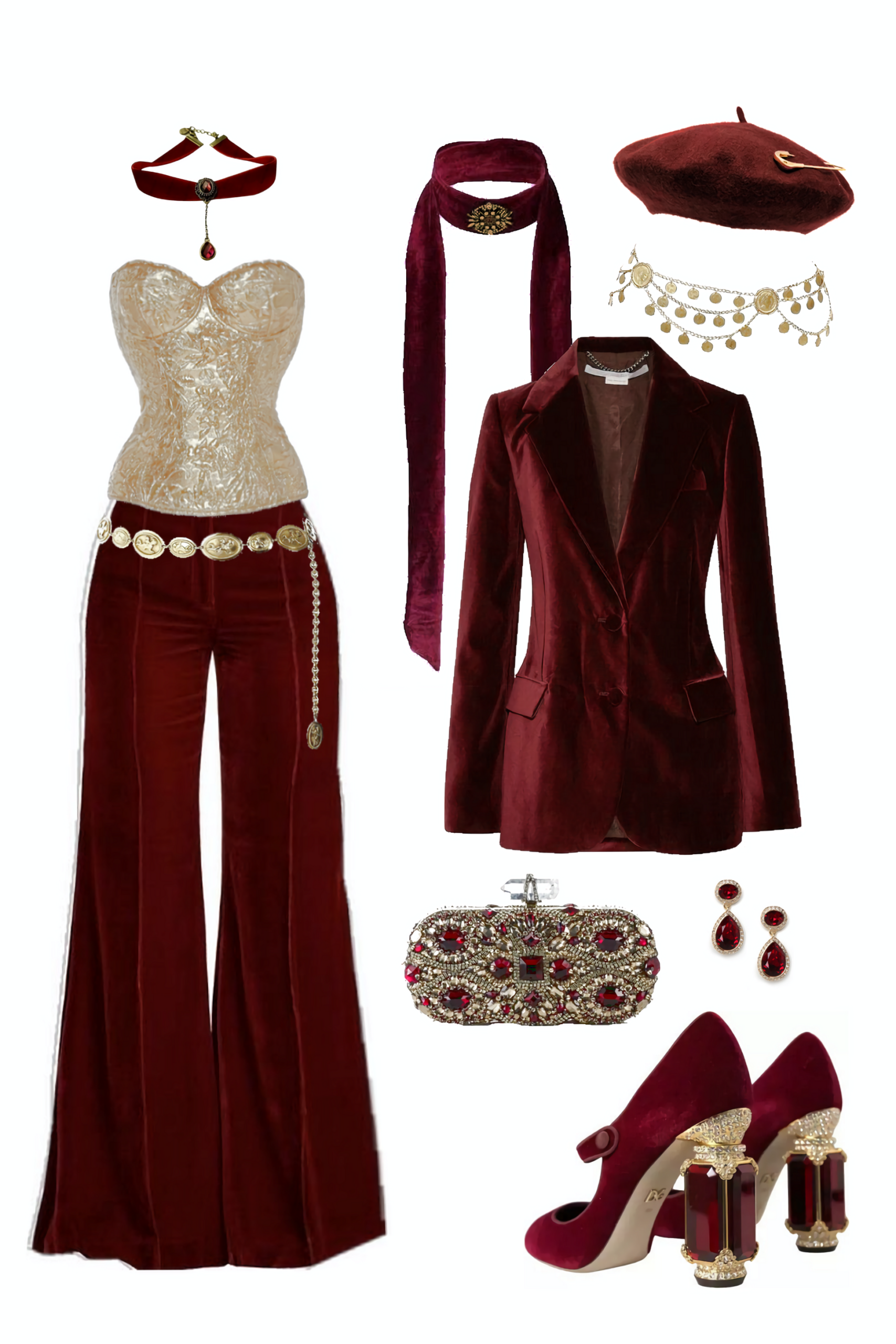 ✦ creative chronicles ✦ Neon-Vintage Glam Outfit Concepts for Party Nights 💙 ⚡ 624