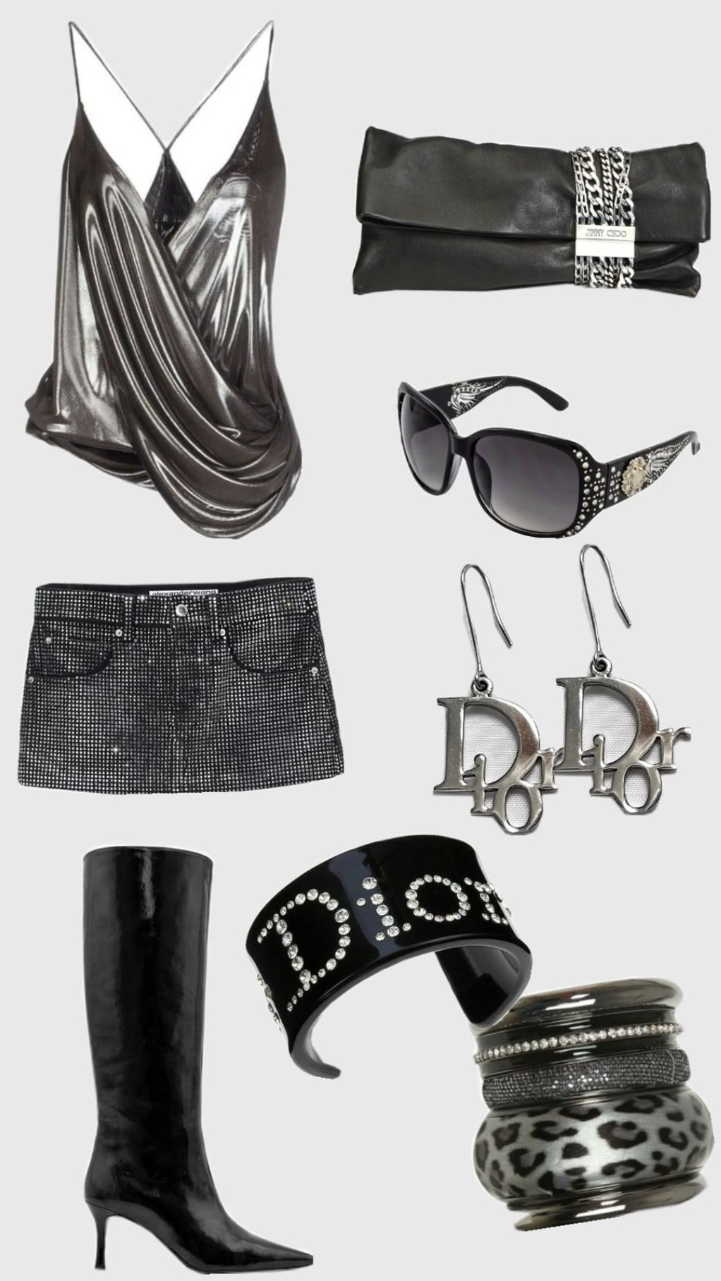 ✦ creative corner ✦ Neon-Infused Vintage Glam for Unforgettable Party Outfits 🎞️ 343