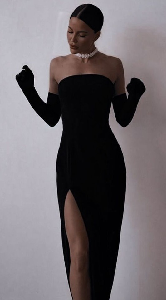 creative corner: ✨ 👑 Neon Mermaid Glam Vintage Gloves Black Birthday Gown P414 C 242