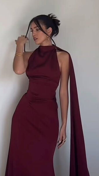 creative luxury feed: ✨ 🦋 🤍 Neon Glaze Velvet Gown With Art Deco Flair 710