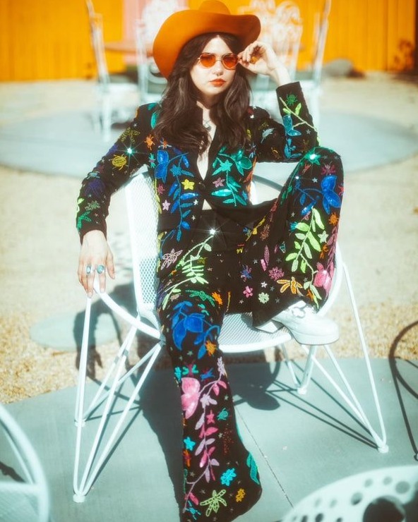 ✦ creative process peek ✦ Neon Glam Vintage Suits for Bold Women 👗 🎩 897