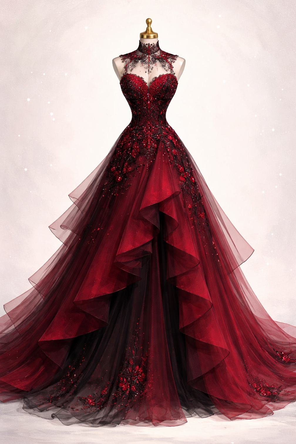 Crimson Neon Dreams in Velvet Glow — 🖼️ 📍 194