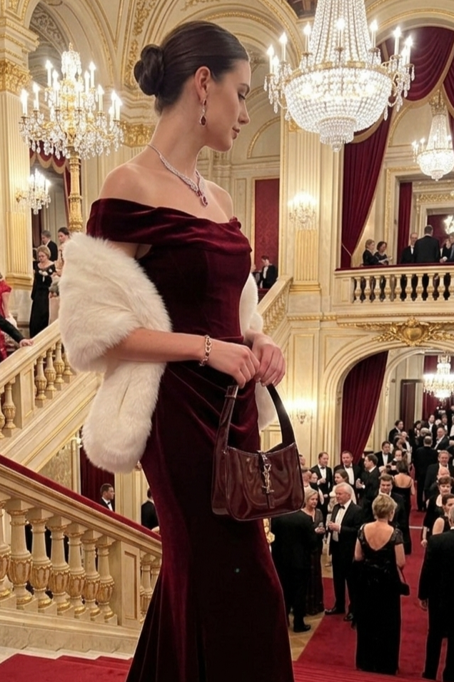 crystal night dreams • Burgundy Velvet Elegance for Timeless Opera Glamour 🎪 🎞️ 967