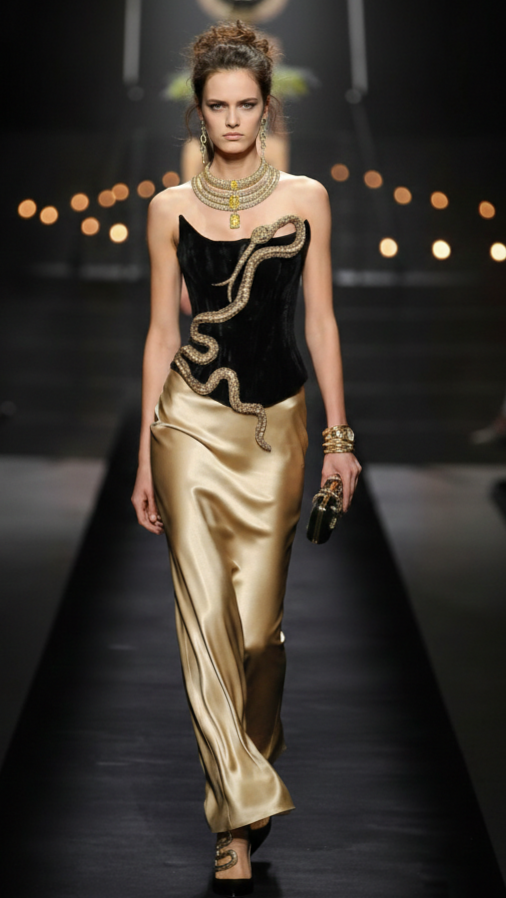 crystal night dreams ✧ Parisian Glamour: Neon Whispers of Runway Elegance 🌟 357