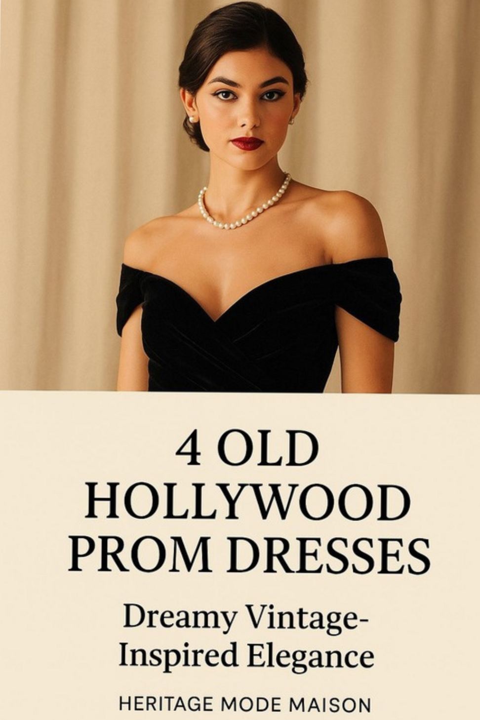 curated aesthetic ✧ Glamour Reimagined: Vintage Hollywood Prom Elegance 🎩 👗 411