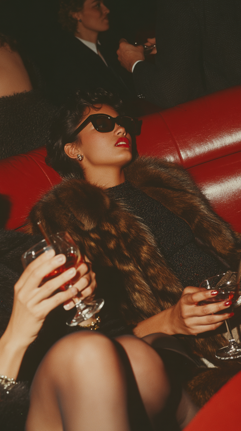 ✦ curated aesthetic ✦ Neon Elegance: Vintage Party Inspiration & Luxury Game Aes 440