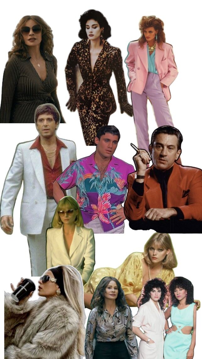 curated aesthetic • Neon Glow Vintage Party Vibe for La Familia 🔵 💜 858