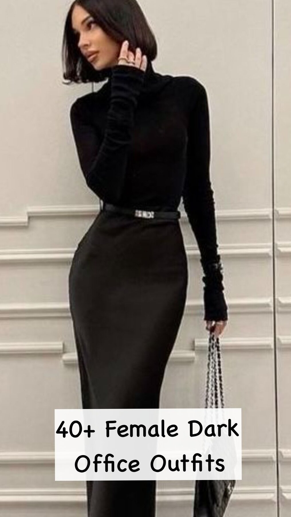 👑 | Dark Glam Office Looks with Neon Edge & Vintage Vibe | style study session 907