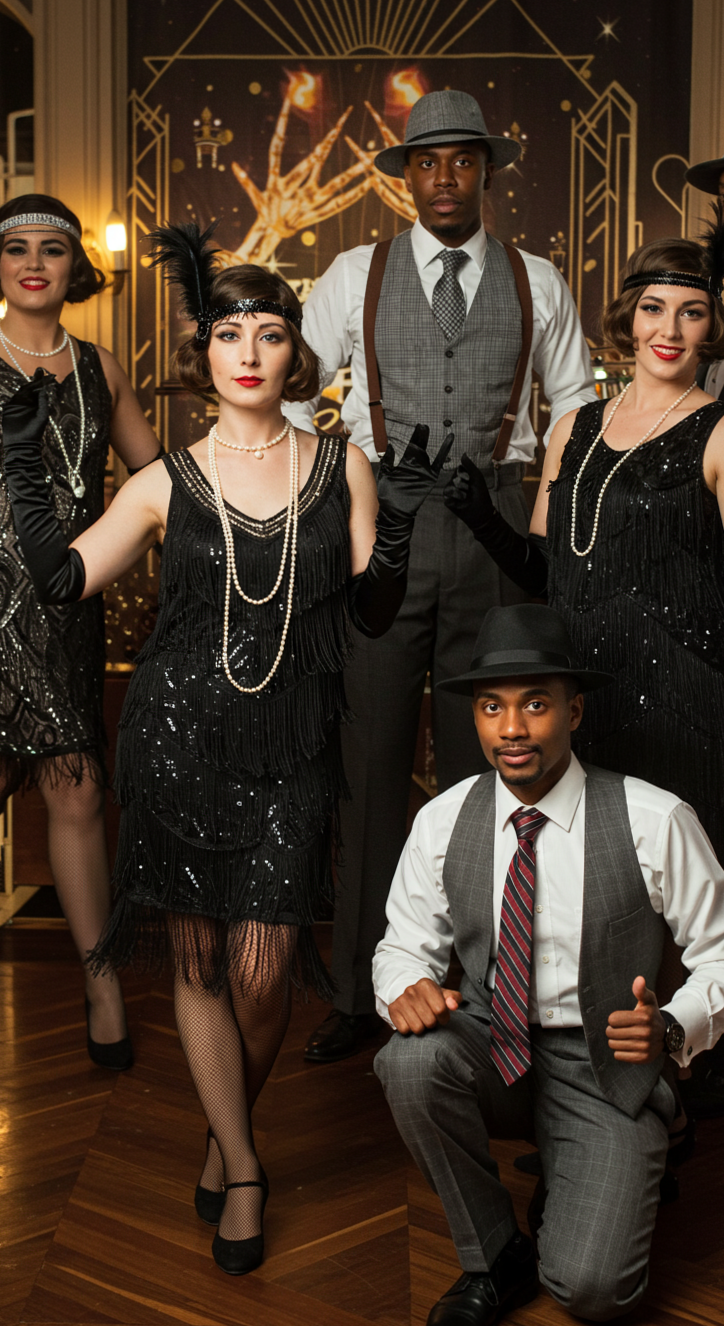 Deco Dreams: 1920s Party Glam in Neon & Velvet — 👜 231