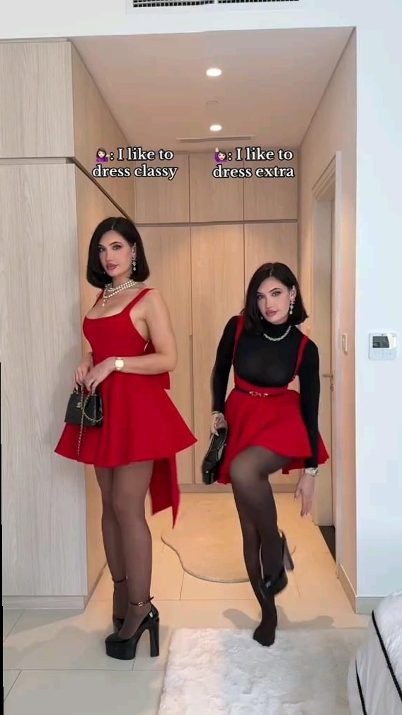 design inspiration daily: Neon Glamour: Timeless Dresses in Dual Visions 🖤 660