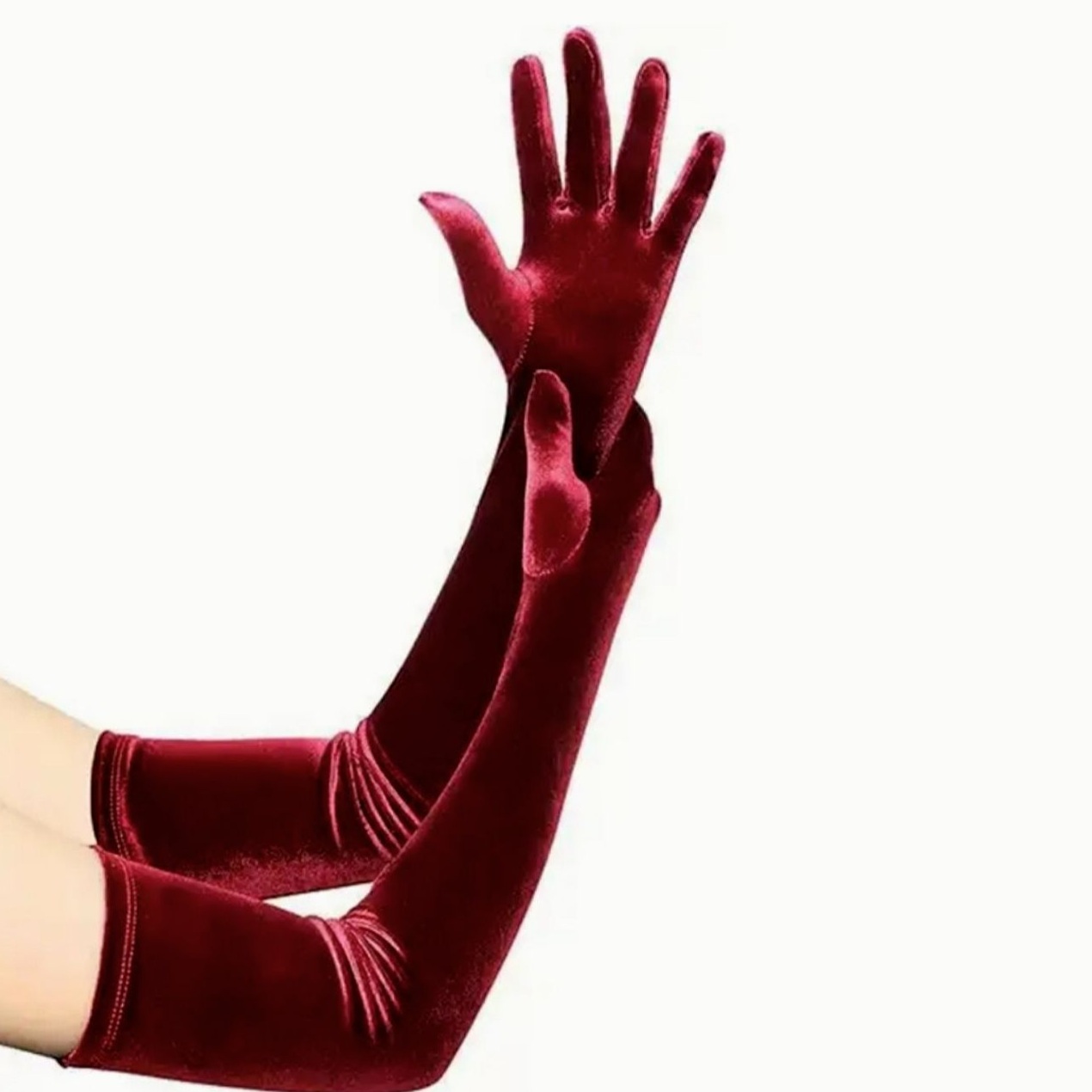 design inspiration daily ✧ Velvet Opera Gloves in Rich Burgundy | Timeless Elega 311
