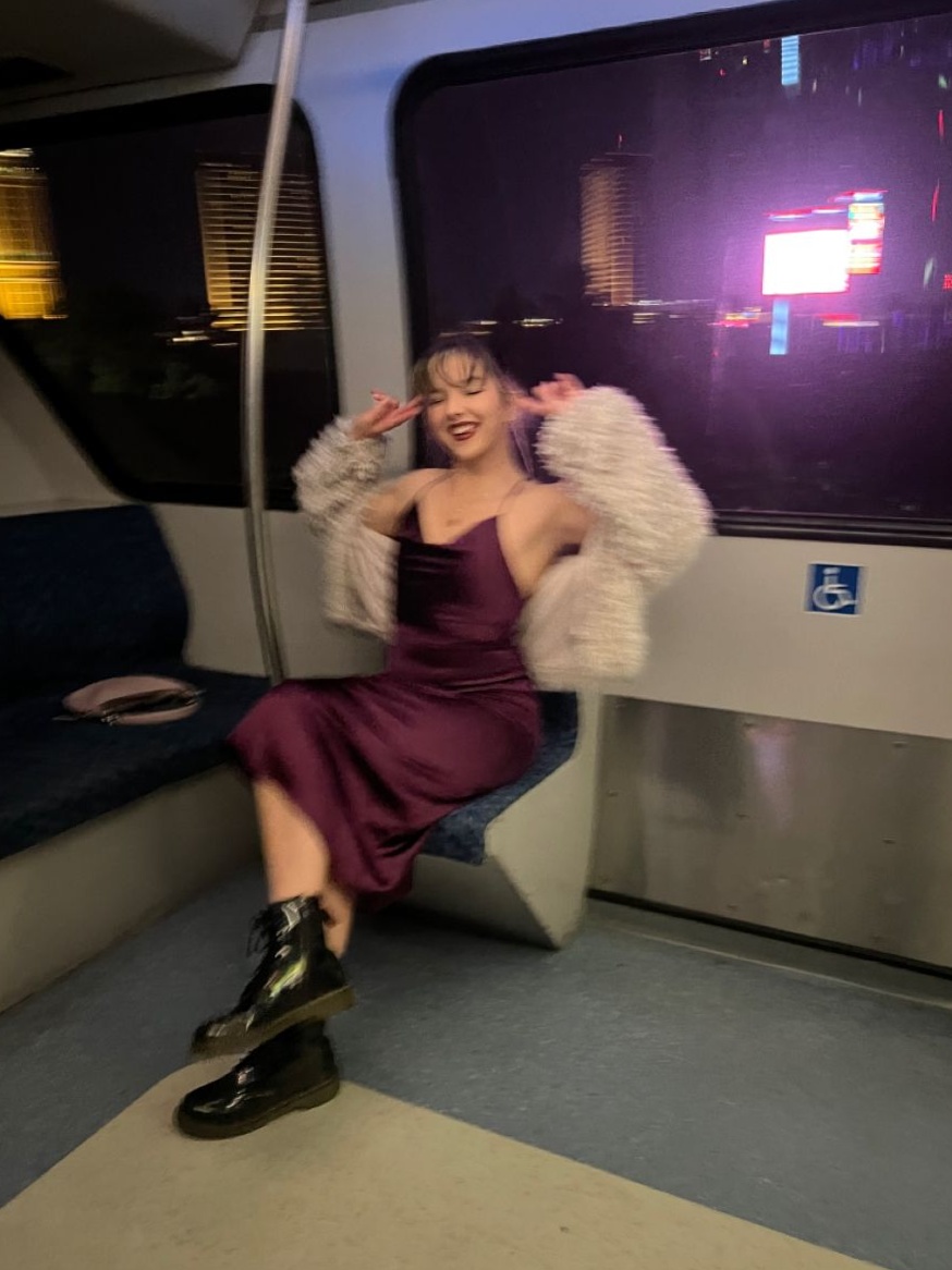 electric night energy: 🖌️ 📍 Neon Glow: Retro Vegas Monorail Elegance & Party Dre 316