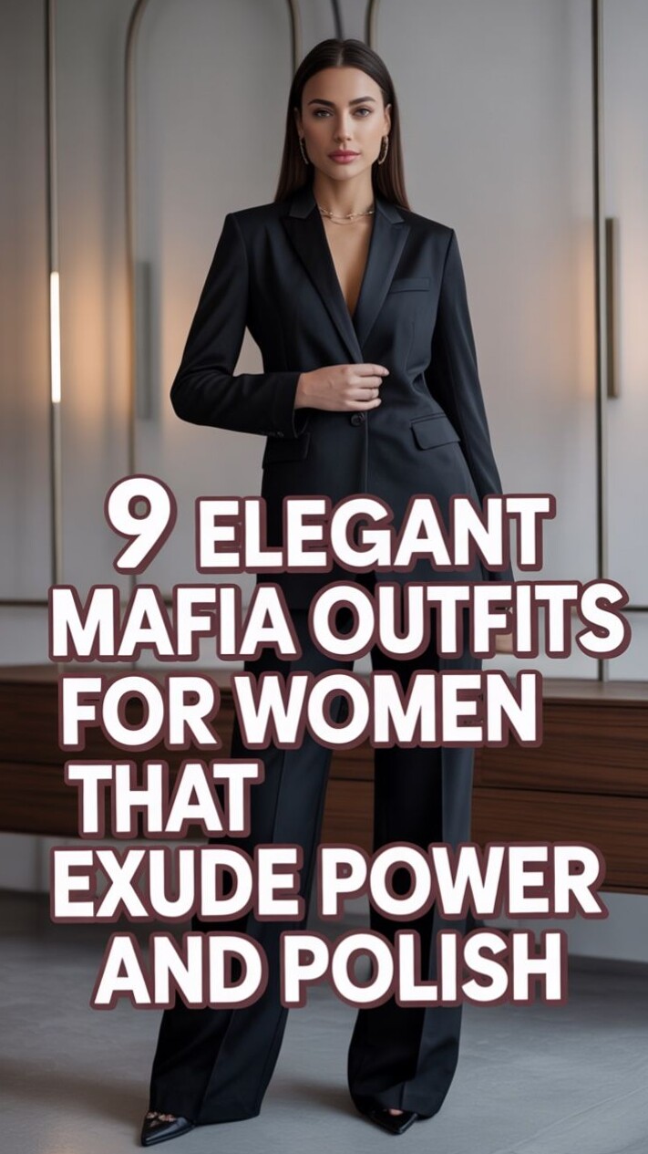 Elegant Mafia Glamour for Women – Power, Style, and Vintage Sophistication — sty 880