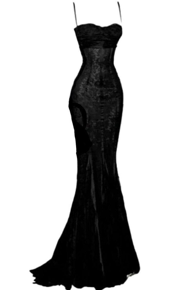 Elegant Mermaid Spaghetti Strap Black Lace Prom Dress with Vintage Neon Glam • 🥂 349