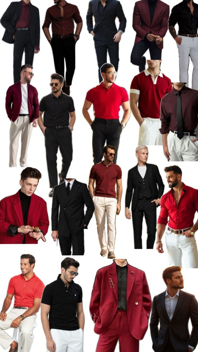 👜 🎩 Elegant Red, Black & White Wedding Gowns in Neon Vintage Style — aesthetic e 492